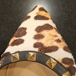 Valentino Garavani 💕💕 Calf Hair Leopard Print Rockstud Ballet Flats 38 EU Photo 7