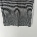 Nine West  Black Silver Houndstooth Stretch Knit High Rise Kick Flare‎ Pants 8 Photo 4