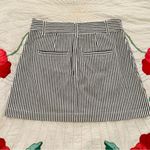 Madewell Stretch A-Line Mini Skirt in Navy Stripe Photo 6