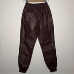 Streetwear Society  Leather Joggers Brown Pants Size XS Photo 1