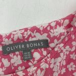 Olivia Bonas Two Tone Ditsy Floral Pink Midi Dress Size 14 Photo 2