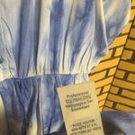 Alice + Olivia  Blue And White Tie Dye Silk Blend Dress Size Large Photo 9