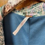 Free People  FP Delphine Velour Long Sleeve Jumpsuit One Piece Blue Small S Photo 8