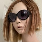 Michael Kors MICHAEL  Carolina Black Cat-eye Oval Oversized Women’s Sunglasses Photo 3