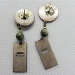 Vintage Southwestern Turtle & Frog Earrings Silver Photo 2