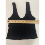 Out From Under  Urban Outfitters Black Ribbed Cropped Tank Top, Small NWT Photo 5