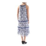 Anthropologie Max Studio Lavender Purple Floral Ruffle Layered Midi Dress XS Photo 10
