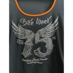 Biker Clothing *Imperfection* Bling 2016 Bike Week Scoop Neck Top Size Large Black Photo 5