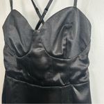 Wild Fable NWT  Black Satin Corset Sleeveless Mini Dress Size XS Photo 7