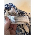 Abercrombie & Fitch  Womans XLP Poplin Tiered Maxi Floral Cotton White Blue Skirt Photo 2