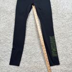 Gymshark  Black Neon Green Logo Leggings Activewear Workout Pants Women's Size S Photo 1