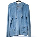 Vineyard Vines Terry Towel Hoodie in Ocean Breeze Blue Sz L Photo 1