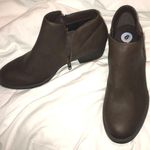 Brown Zipper Ankle Booties Size 9 Photo 0