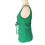 J.Crew  Vibrant Green Silk Top Photo 2