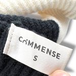 Commense Miss Paris Black White Colorblock Ribbed Knit Sweater Size Small Photo 11