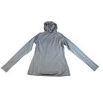 Athleta Hoodie, Women's Size S Light Gray Pullover, Long Sleeve Photo 2