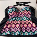 Catalina  aztec print halter bikini / tankini top Small 32-34B Photo 0