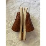 St. Agni Women's Tuscan Woven Espadrille Slide Sandals Leather Brown EU 40 EUC Size 9 Photo 7