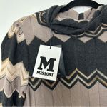 Missoni M  Zig Zag Long Sleeve Backless Dress Brown Black NWT Photo 3