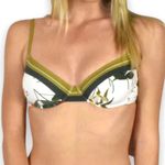New! Gottex Floral Print Contrast Trim Underwire Bikini Photo 2