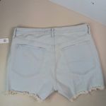 Old Navy 14 OG Straight High Rise 3 Inch Raw Hem Light Wash Denim Jeans Shorts Photo 5