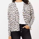 Loft NWT cheetah vneck cardigan Photo 0