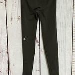 Lululemon Seamless Rib Panel High Rise Leggings - Green / Size 2 Photo 2