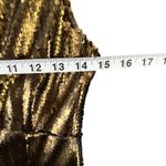 NBD Dinara Mini Dress Womens S Gold Sequin Asymmetrical Sparkly Night Out Party Photo 10