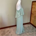 Show Me Your Mumu  Caitlin Ruffle Maxi Dress in Dusty Mint Crisp Medium Photo 4