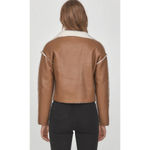 Lizard Thicket FAUX LEATHER JACKET BROWN NWT SIZE S Photo 1