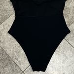 Aerie Backless One Piece Cheeky Swimsuit Black Size Medium Photo 6