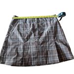Nike Skirt Women’s Size 12 Brown Checkered DryFit Skort Day-to-Night Photo 8