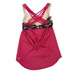 Lululemon  Free To Be Wild Pink Butteryfly Angel Tank Top Built in Bra Size 6 Photo 3