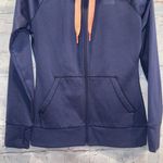 The North Face  Hoodie Womens Small Blue Pink Full Zip Up Sweatshirt Athletic Gym Photo 2