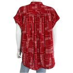 Koch Red Paisley Blouse Size XS Photo 2
