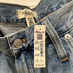 Madewell NWT  The Perfect Vintage Ripped Straight Jean in Dark Wash W33 standard Photo 4