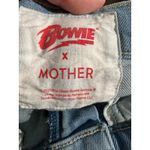 MOTHER Denim Jeans Women Light Wash Star Embellished Straight Leg Blue Size 25 Photo 4