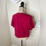 PINK - Victoria's Secret  by 5th & Ocean Texas A&M Maroon Cropped TShirt Sz M Photo 11
