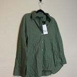 ZARA  Poplin Long Sleeve Button Down Shirt Size Small NWT‎ Photo 5