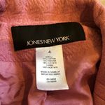 Jones New York textured pink blazer jacket size 4 Photo 4