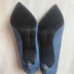 ZARA  Blue Suede Pointed Toe Court Heels with Buckle detail Shoes Photo 4