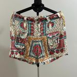 Johnny Was NWOT  Mick Satin Multicolor Cargo Shorts for Women W35 Rare Photo 1