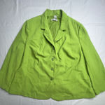 Jessica London  Blazer Women's Sz 26W 2PC Green Lined Career Classic Jacket Photo 0