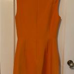 Tangerine Authentic Valentino  orange Crepe Dress Size 6 Lined, Pockets New Wi… Photo 8