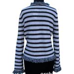 Cache Knit Top Jacket Sweater M/L Metallic Kissed Eyelash Trim Stretch $128 NWT Photo 2