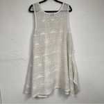 City Chic  Crochet Open Knit Swimsuit Coverup Womens 22 Mini Dress Sheer Beachy Photo 9
