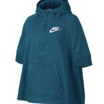 Nike Teal Poncho Hoodie Sweatshirt XS Photo 0