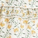 MAX STUDIO LONDON Womens Tiered Maxi Skirt Yellow Floral Print Elastic Waist XL White Photo 3