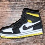 Crocs Air Jordan 1 Yellow/White/Black Croc Jibbitz New Photo 0