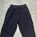 Melrose Vintage Womens Navy Pull On Elastic Waist Dress Pliss Office Pants Sz 10 Blue Photo 4